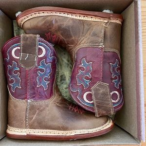 Roper Infant Girls Leather Cowbabies